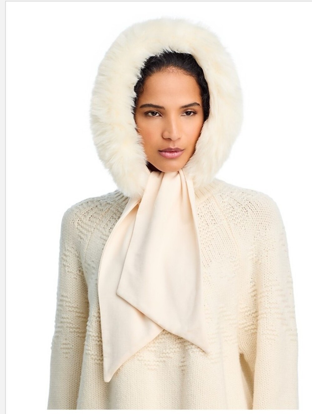 Kyi Kyi Head Scarf & Faux Fur Hood